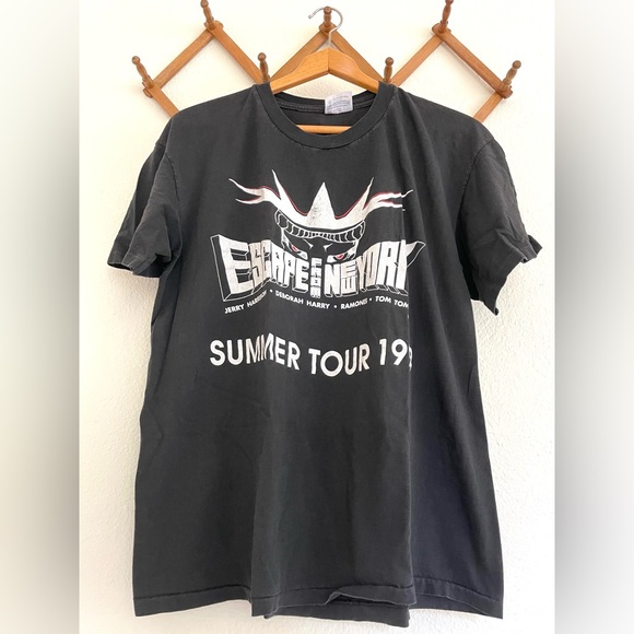 1990 Vintage Escape From New York Tour Shirt Ramones Deborah Harry